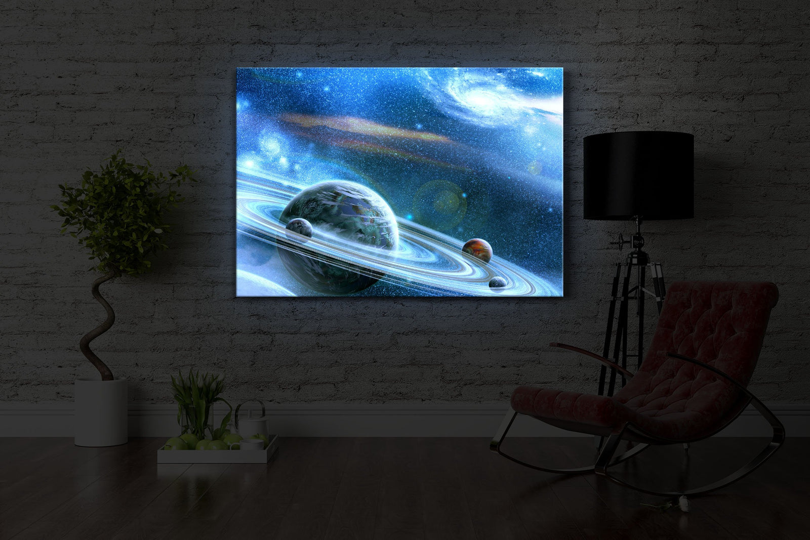 Planet mit Ringsystem