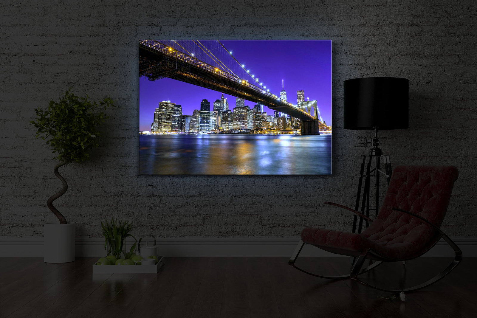 Skyline von Manhattan mit Brooklyn Bridge