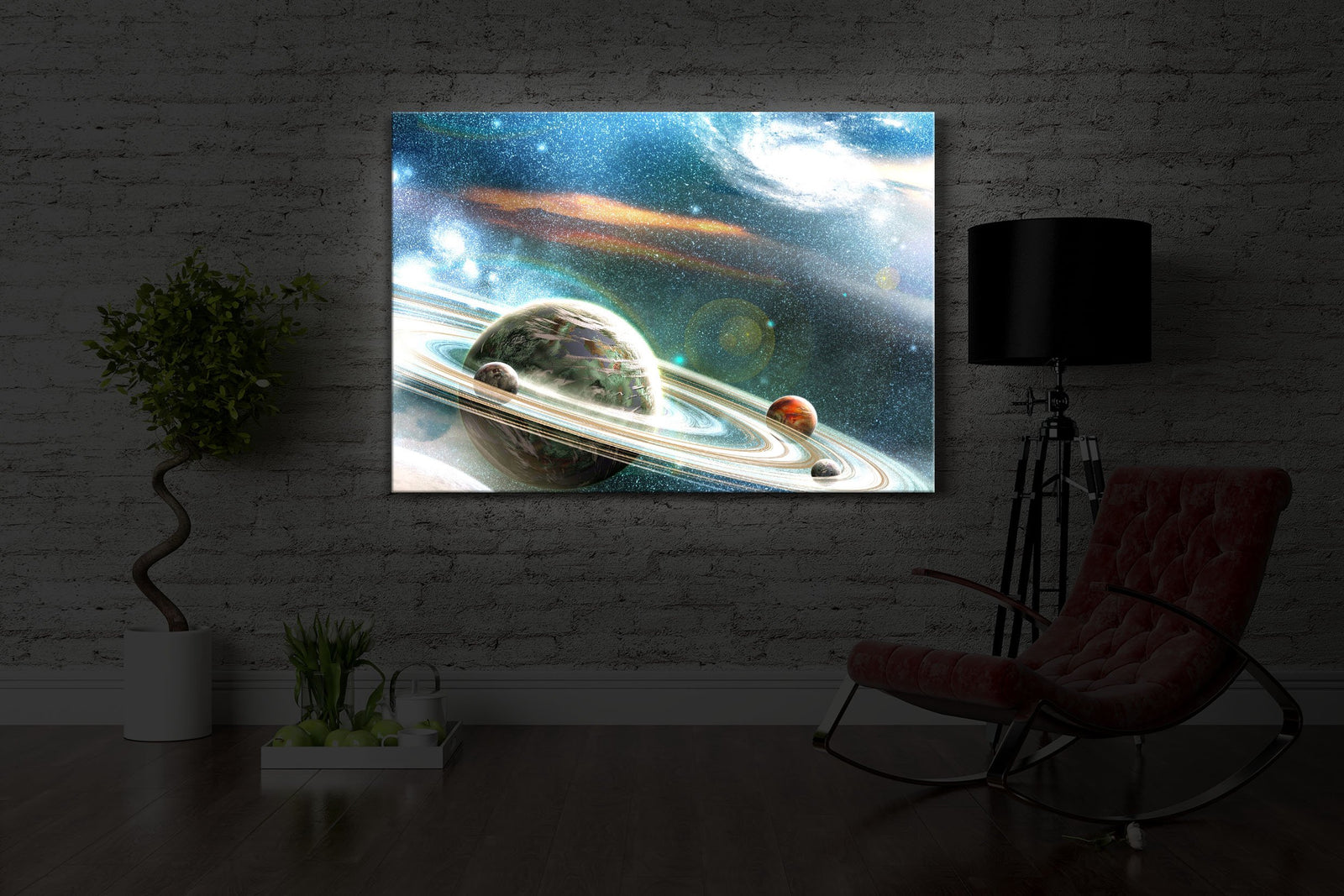 Planet mit Ringsystem