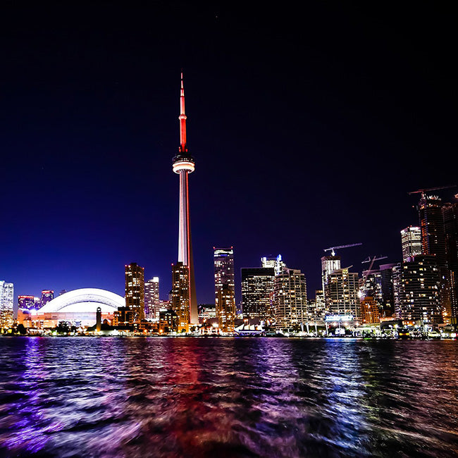 Vorschaubild led Wandbilder für Kollektion Skylines bei Nacht