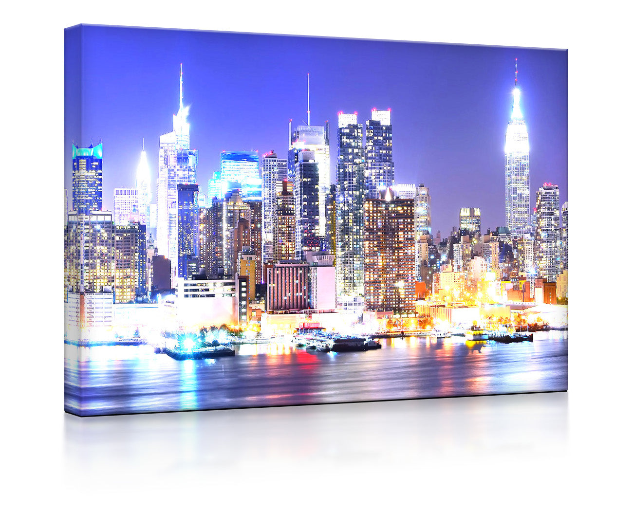 New York City Skyline als leuchtbild