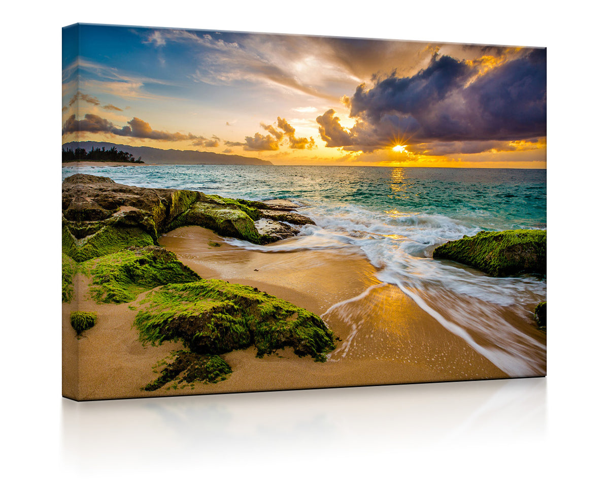 Sonnuntergang auf Hawaii als led bild